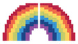 Pixel Rainbow Primary