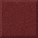 Burgundy tile with textured surface and subtle shadow detail on edges.