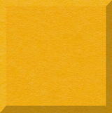 Bright yellow square tile with textured surface and darker edge detail.
