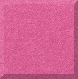Hot Pink felt tile in a small square shape