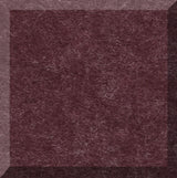 Burgundy textured tile with beveled edges and matte finish.