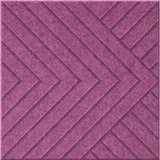 Plum 9mm Engraved Converge felt sample with chevron grooves