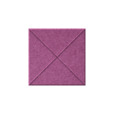 A square magenta-purple textured material swatch with a stitched geometric pattern, centered on a plain white background.