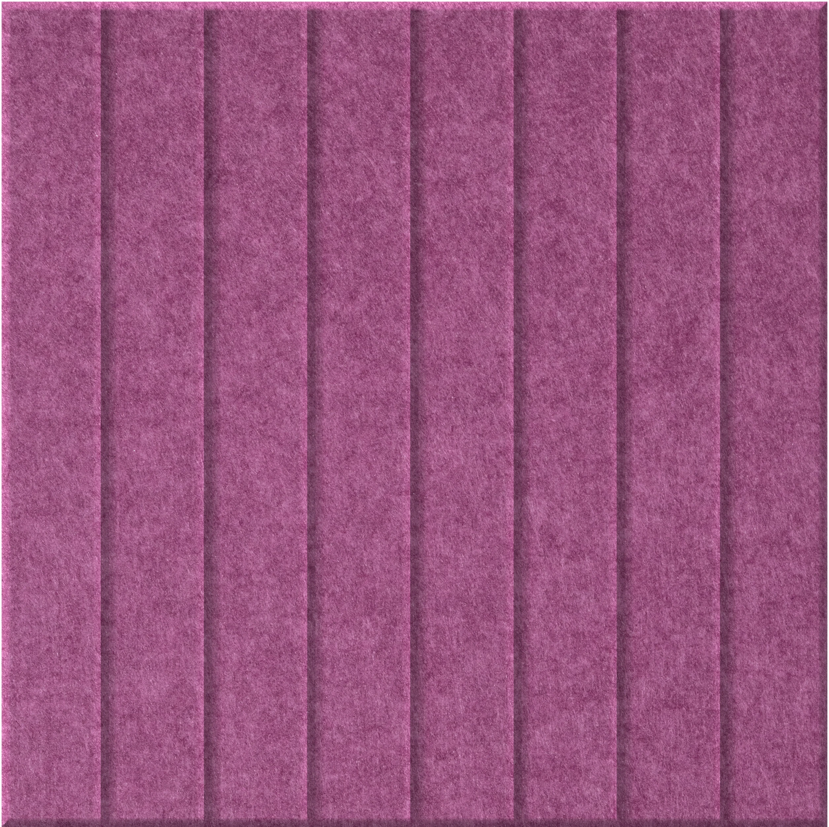 Plum 9mm Engraved Parallel felt sample with straight vertical grooves