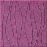 Plum 9mm Engraved River felt sample with wavy vertical grooves