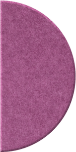 Plum Half Circle
