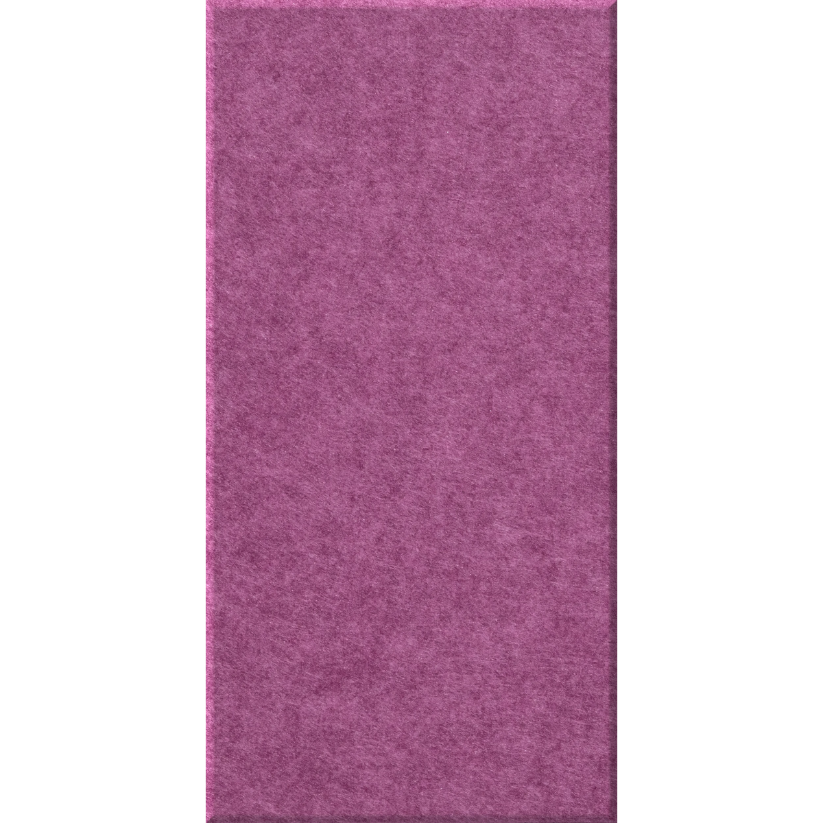 A rectangular magenta purple textured fabric or carpet sample shown flat against a white background.