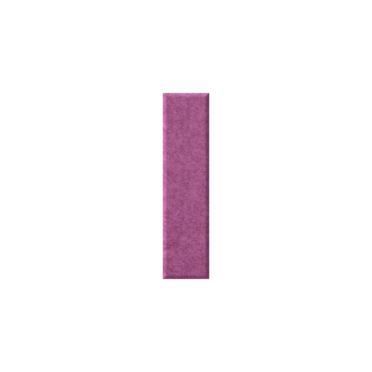 Pink rectangle on a white background