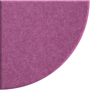 Plum Quarter Circle