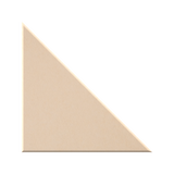 A single flat triangular color sample in a warm light beige tone on a plain white background.