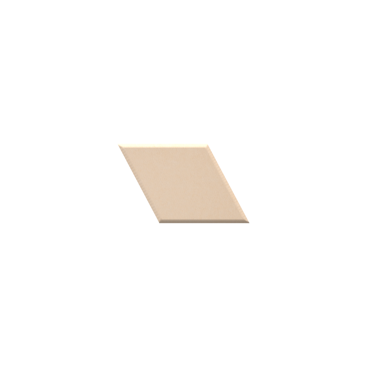 Light tan diamond with white background