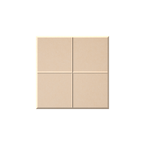 Four square beige tiles arranged in a 2x2 grid on a plain white background.