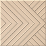 Porcelain 9mm Engraved Converge felt sample with chevron grooves