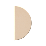A single beige semicircular product on a plain white background.