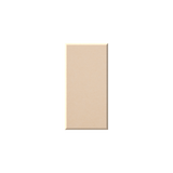 A rectangular beige makeup sponge or sponge block shown against a plain white background.