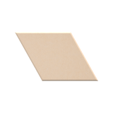 A single flat, diamond-shaped tile or sample in a warm light beige tone, shown on a plain white background.