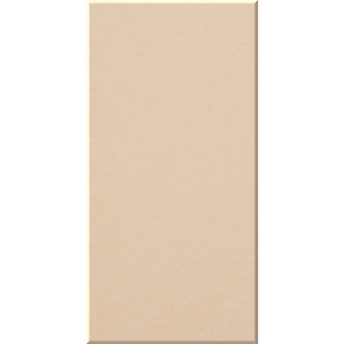 A vertical rectangular beige textured panel or tile shown against a plain white background.