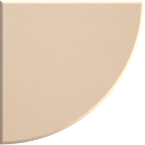 Porcelain Quarter Circle