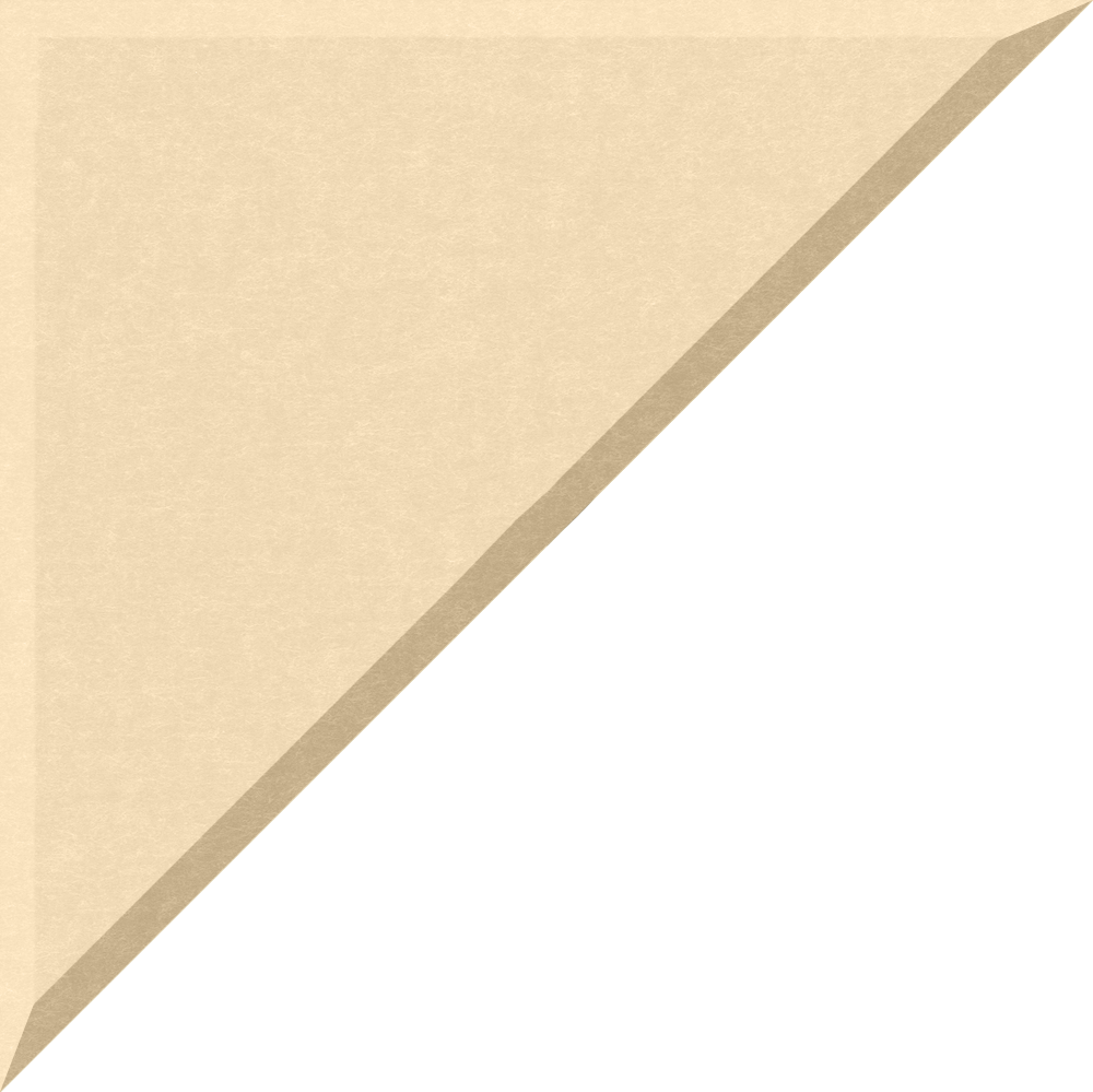 Small 90 degree triangle in porcelain