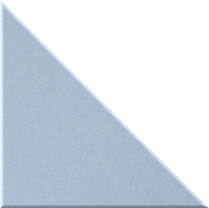 Powder Blue 90° Triangle