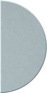 Powder Blue Large Half Circle
