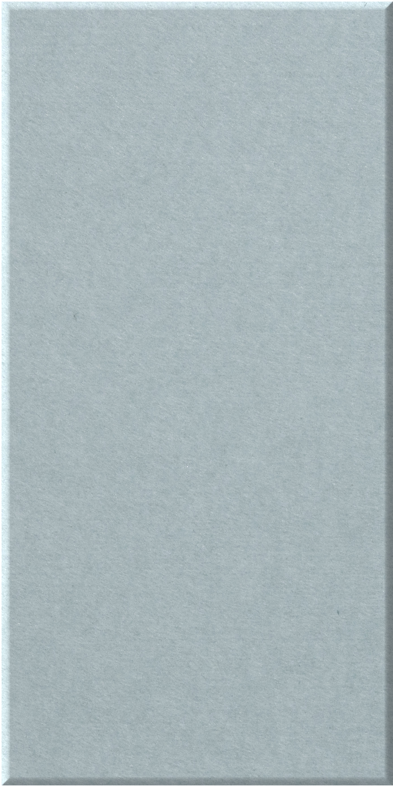 Light gray rectangular tile with subtle textured surface and beveled edges.