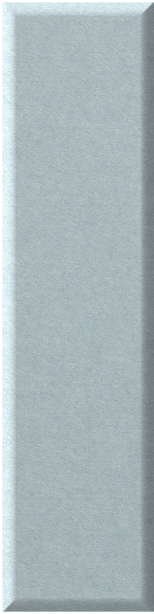 Light gray rectangular shiplap tile with beveled edges and smooth surface.