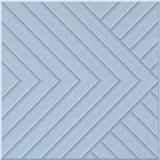 Powder Blue 9mm Engraved Converge felt sample with chevron grooves