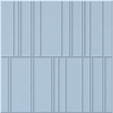 Powder Blue 9mm Engraved Offset felt sample with staggered vertical grooves