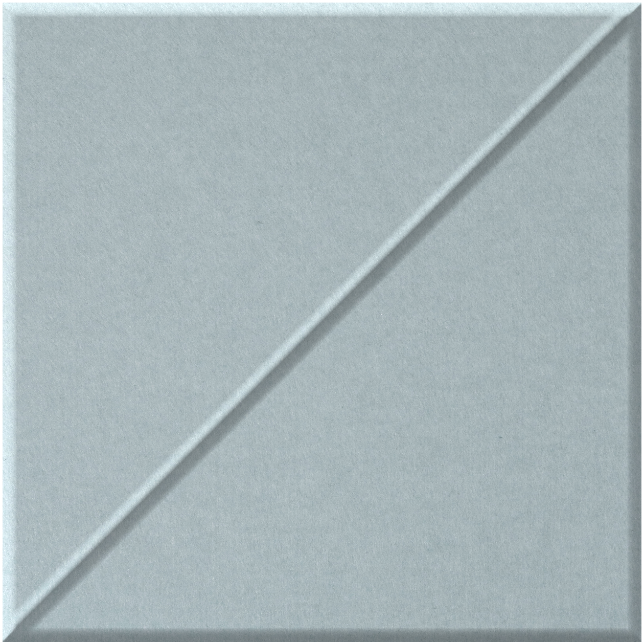 Light gray tile with diagonal slash detail running from upper right to lower left.