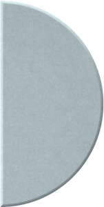 Powder Blue Half Circle
