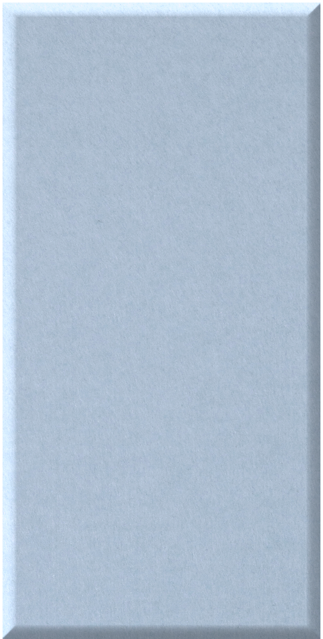 A square, light blue-gray textured tile or panel with a subtle beveled border, shown against a white background.