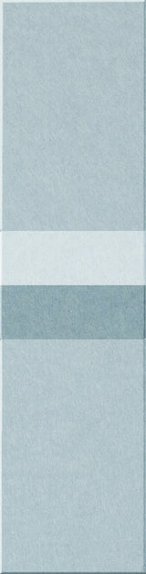 Vertical rectangular tiles in light blue, white, and dark teal color blocks with textured surfaces.