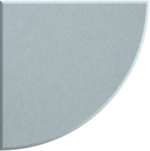 Powder Blue Quarter Circle