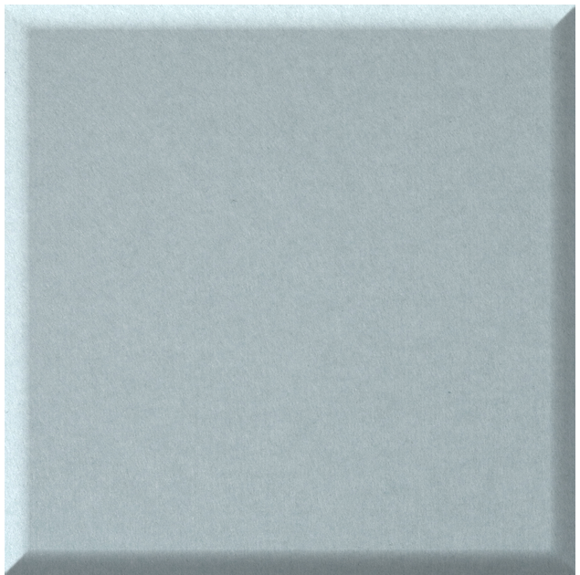 Light blue  quarter tile with beveled edges and matte finish.