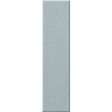 A tall, narrow rectangular tile with a light gray, textured matte finish, centered on a solid white background.