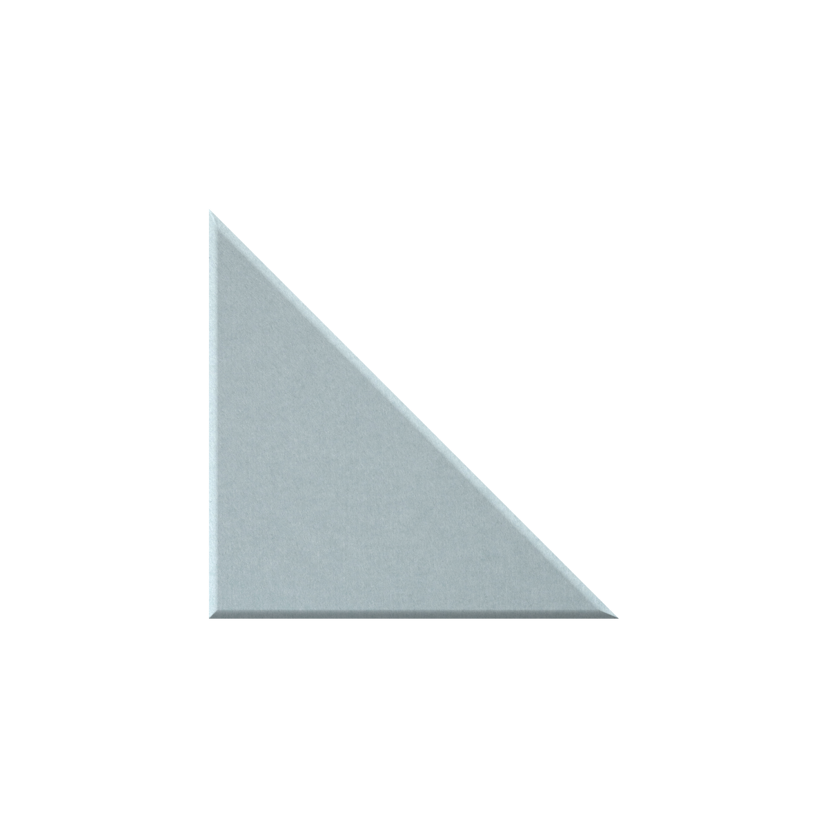 A light gray triangular wedge or tile sample shown on a plain white background.