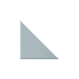 A light gray triangular wedge or tile sample shown on a plain white background.