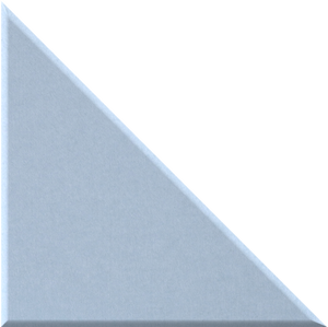 Powder Blue Small 90° Triangle