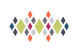Multicolor diamond Felt Right design made from sound-dampening acoustic felt panels