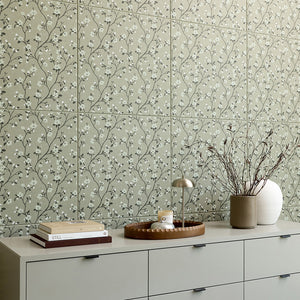 Sage 9mm Orchard Blossoms Printed 2'x2'