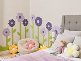 Purple Blossoms with Stems Details