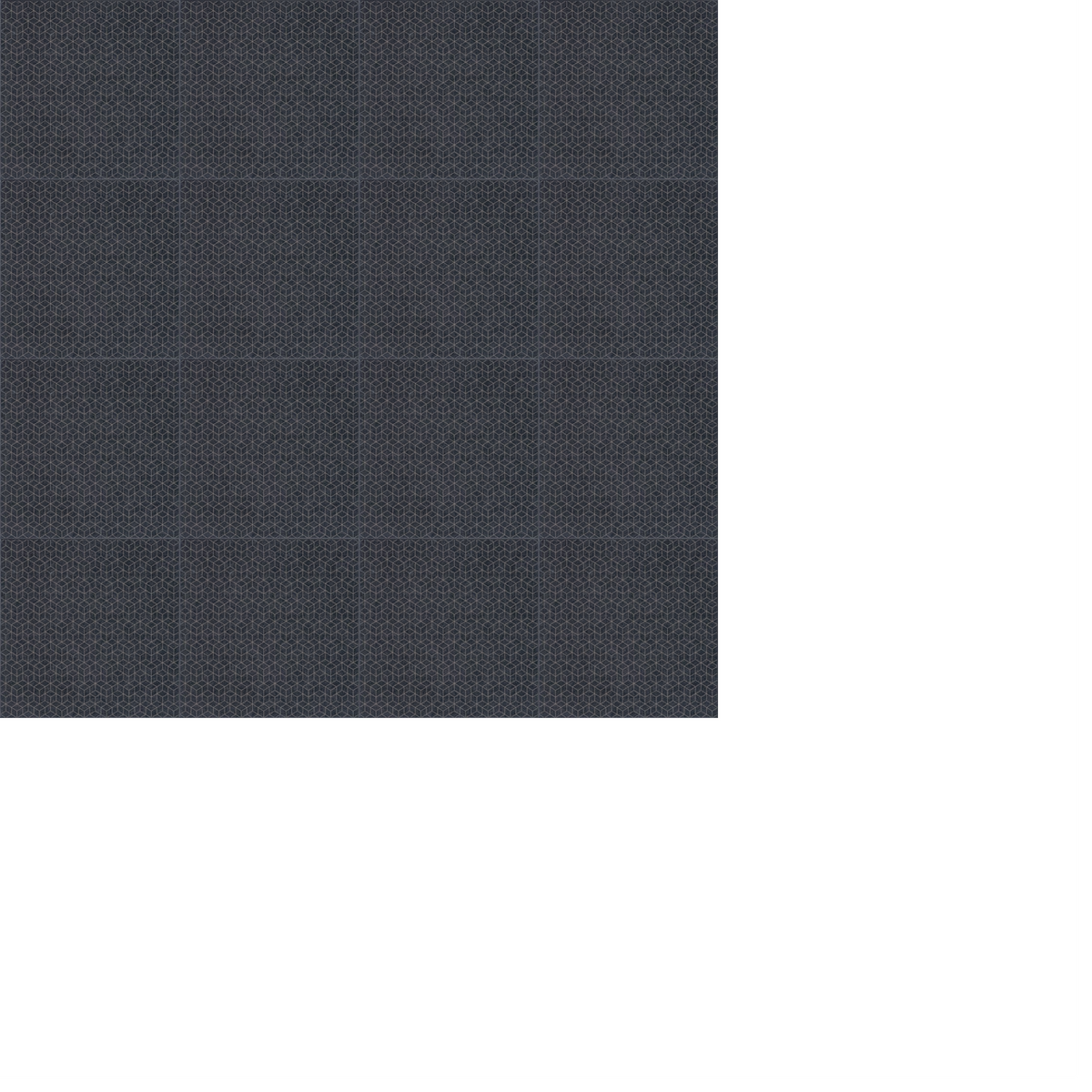 Dark gray textured wall panels with geometric grid pattern and vertical seams.