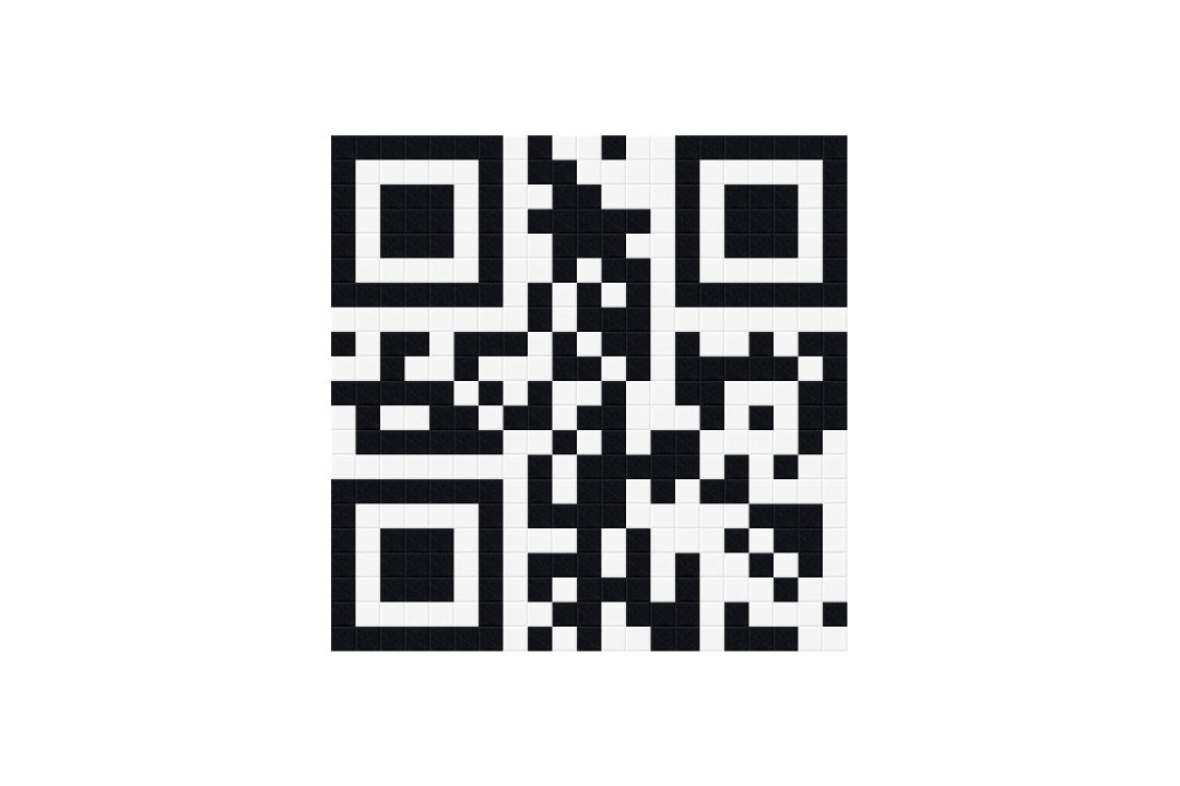 QR code Felt Right design made from sound-dampening acoustic felt panels