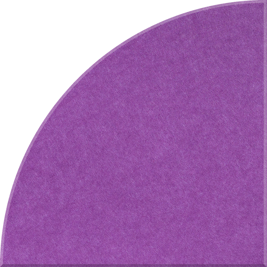 Lavender Quarter Circle