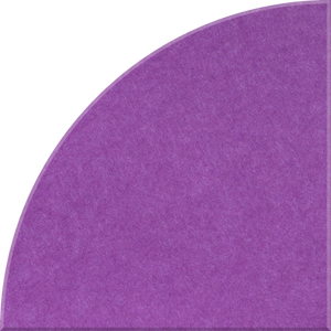 Lavender Quarter Circle Tile