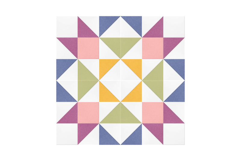 multicolor quilt Felt Right design made from sound-dampening acoustic felt panels