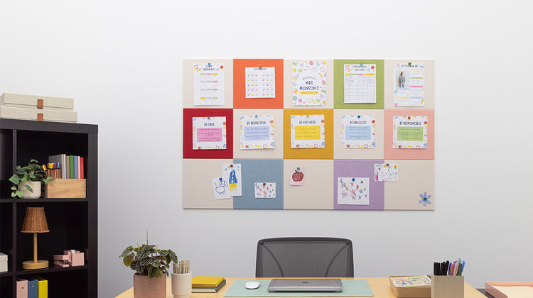 Rainbow Checker Bulletin Board