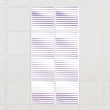 Ripple felt drop ceiling tiles in Lilac with 3D wave fins, set of 8 in a 2 x 4 layout