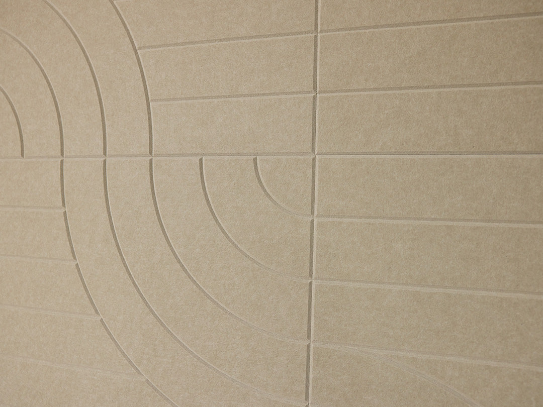 Close up of Felt Right's sage tangent tile.